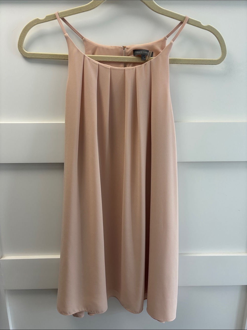 Vince Camuto Blush Pleated “Going out” Shirt
